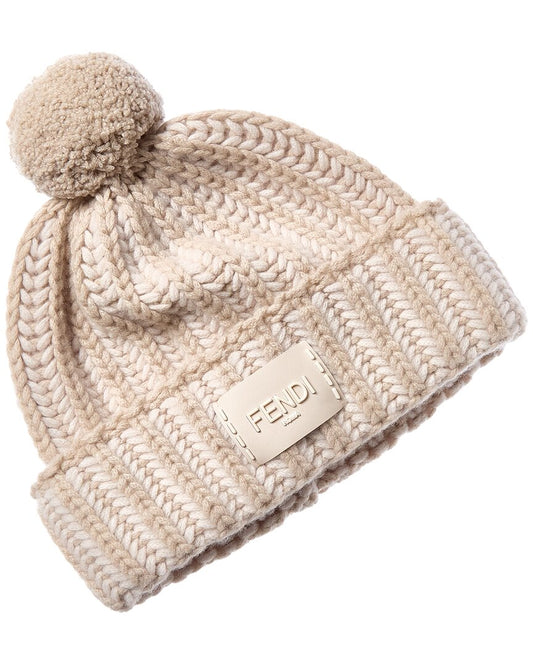 Fendi Wool & Cashmere-Blend Beanie