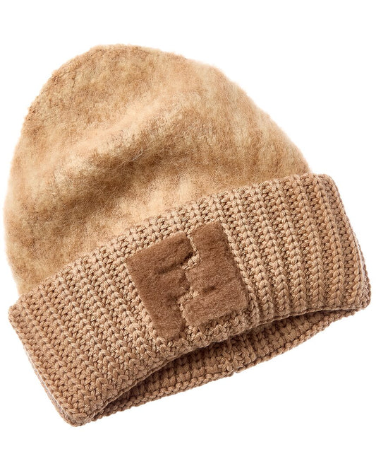Fendi Ff Alpaca & Wool-Blend Beanie