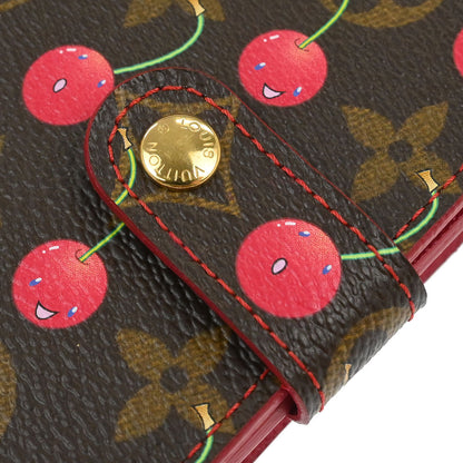 Louis Vuitton 2005 Monogram Cherry Compact Zip Wallet M95005