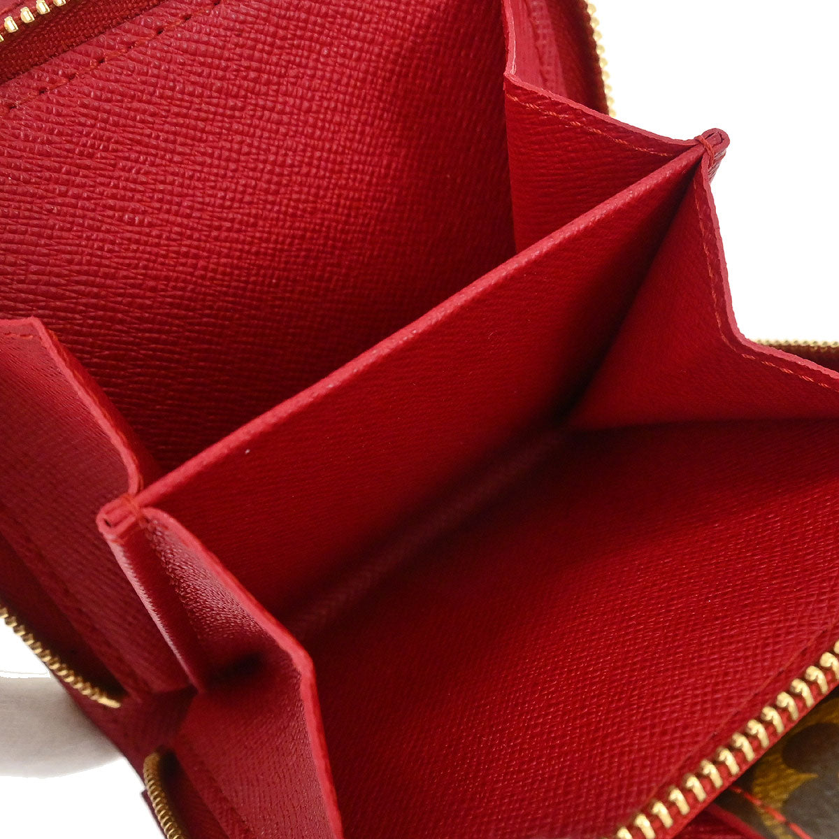 Louis Vuitton 2005 Monogram Cherry Compact Zip Wallet M95005