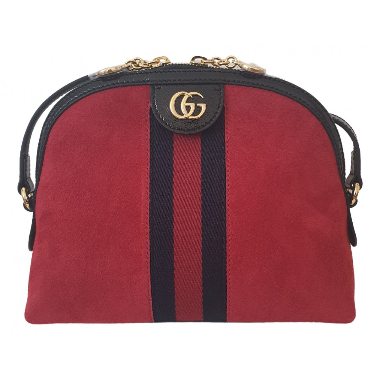 Gucci ophidia red suede handbag