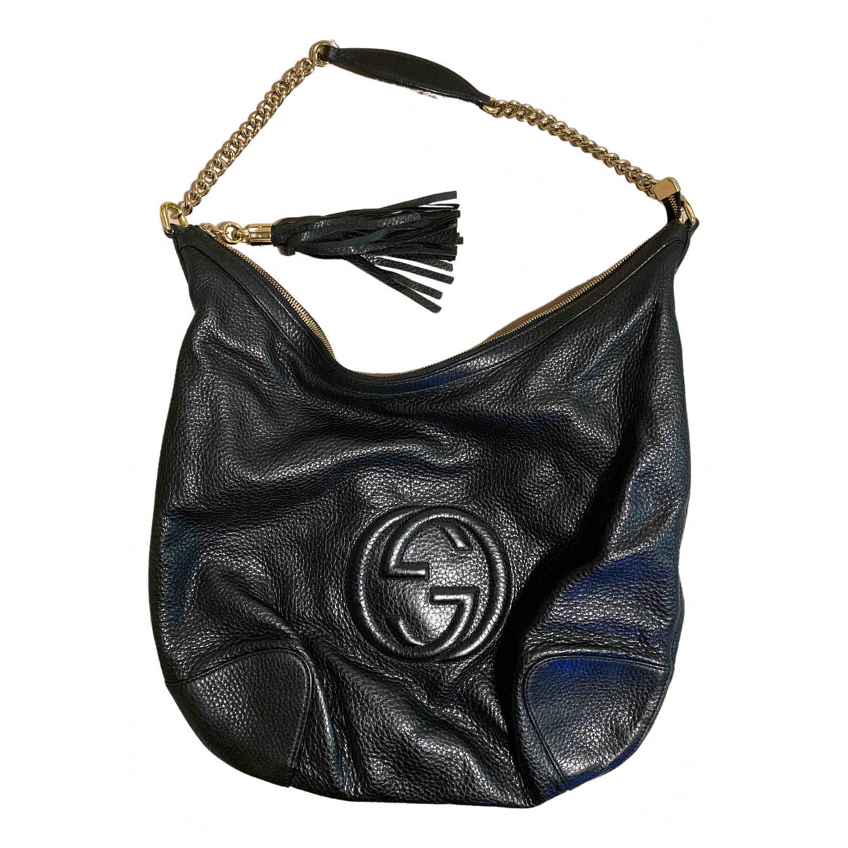 Gucci soho black leather handbag