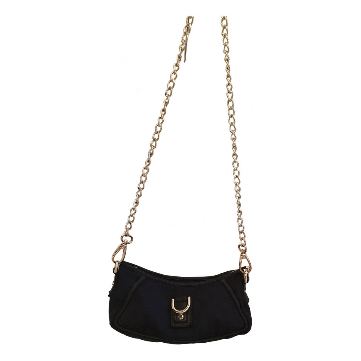 Gucci black cloth clutch bag