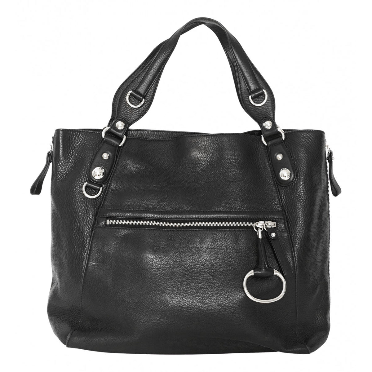 Gucci black leather handbag