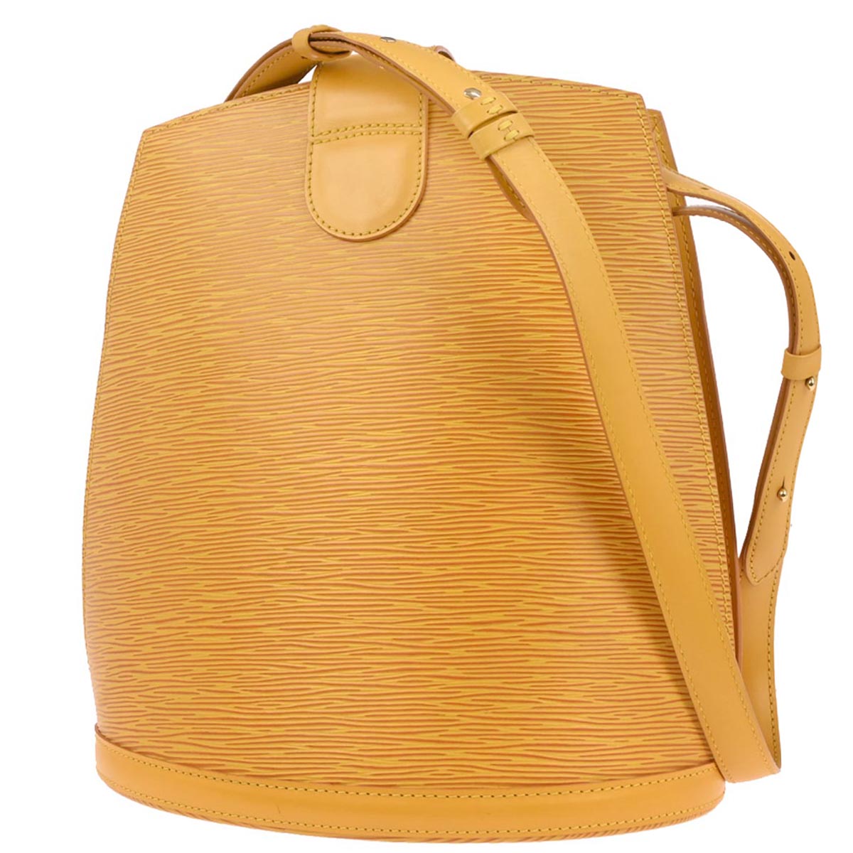 Louis Vuitton 1997 Yellow Epi Cluny Shoulder Bag M52259