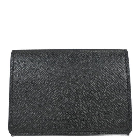 Louis Vuitton 2018 Taiga Envelope Carte de Visite NM Cardholder M64595 Small Good