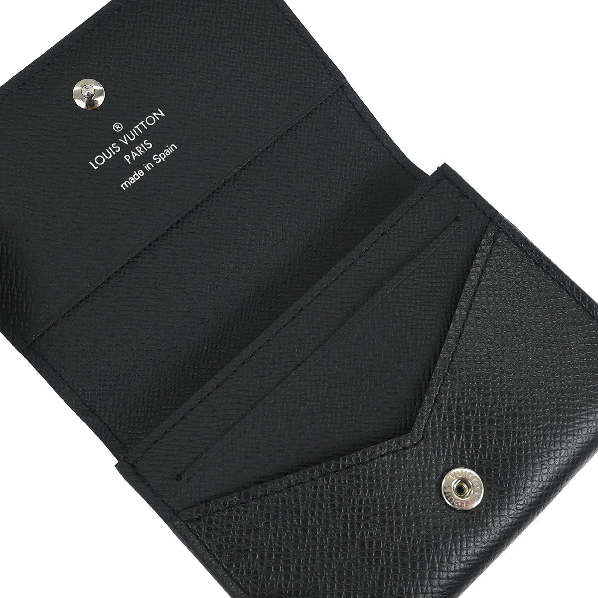 Louis Vuitton 2018 Taiga Envelope Carte de Visite NM Cardholder M64595 Small Good