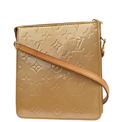 Louis Vuitton 2005 Beige Monogram Vernis Motte Shoulder Bag M91136