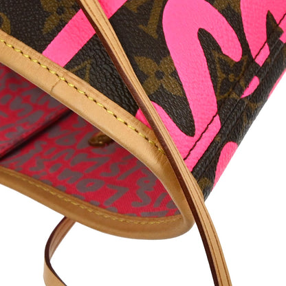 Louis Vuitton 2009 Pink Monogram Graffiti Neverfull GM Tote Bag M93701