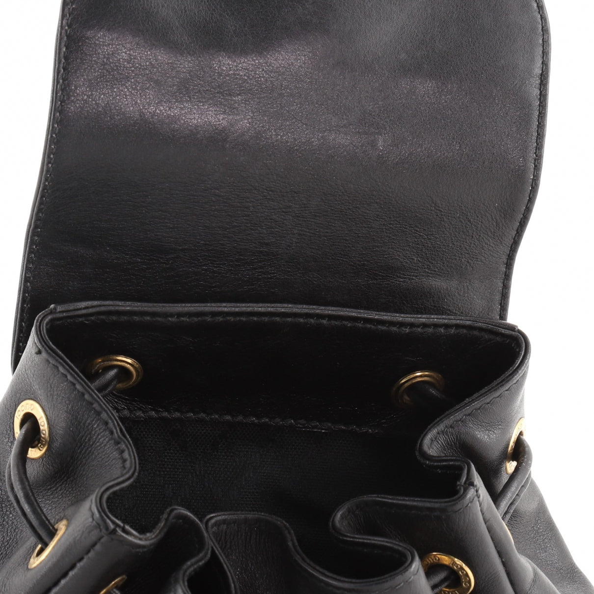 Gucci black leather handbag