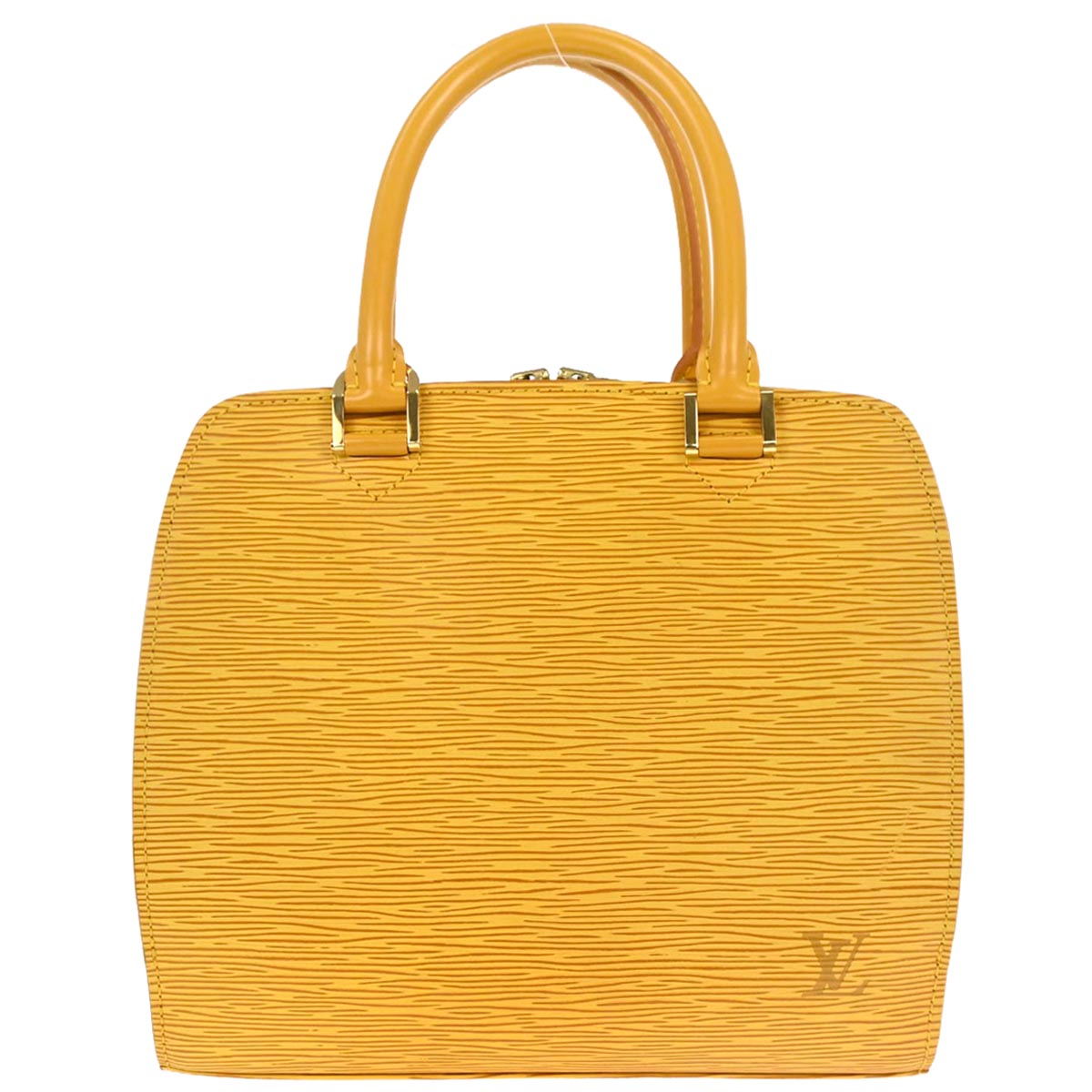 Louis Vuitton 2001 Yellow Epi Pont Neuf Handbag M52059