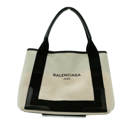 Balenciaga Navy Cabas Handbag