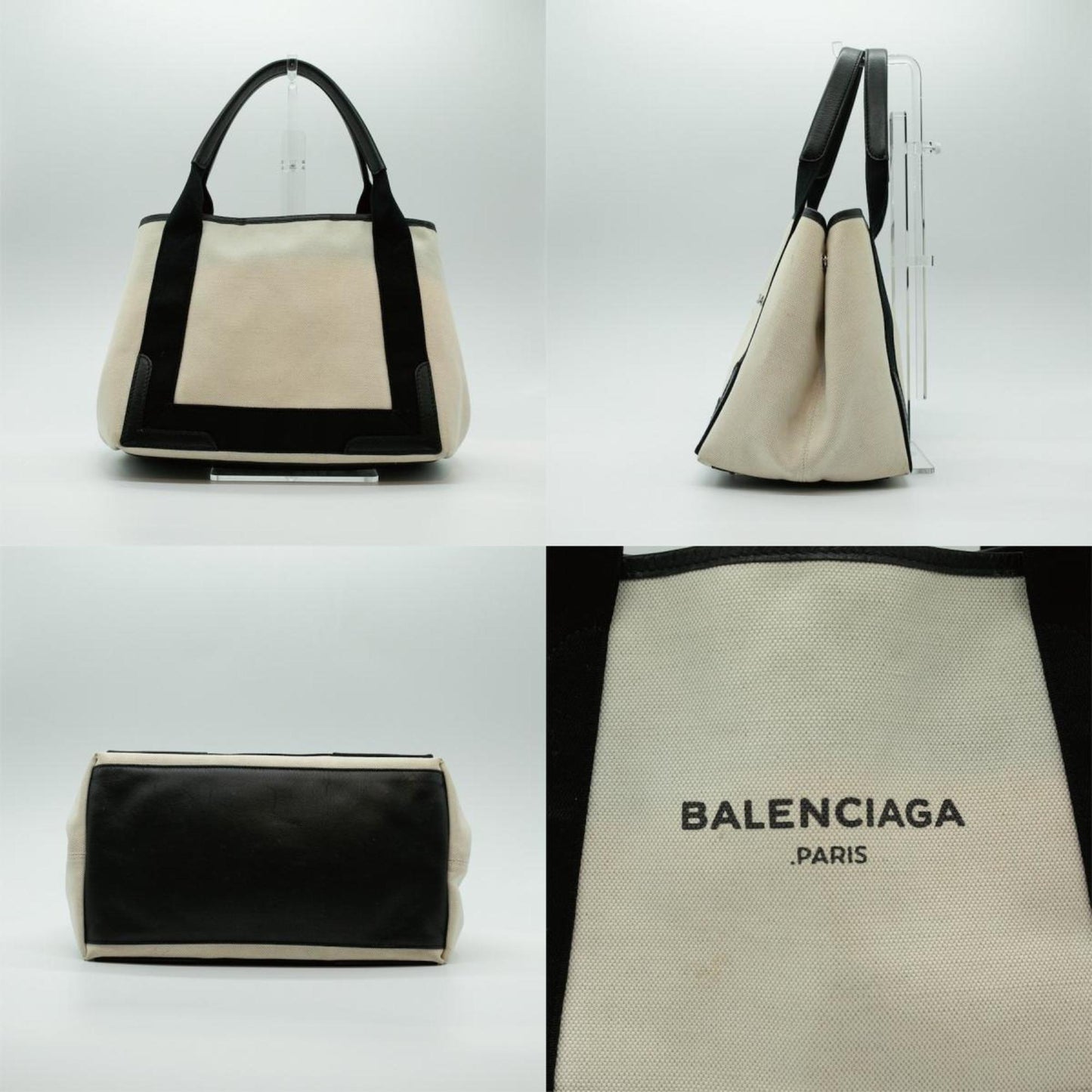 Balenciaga Navy Cabas Handbag