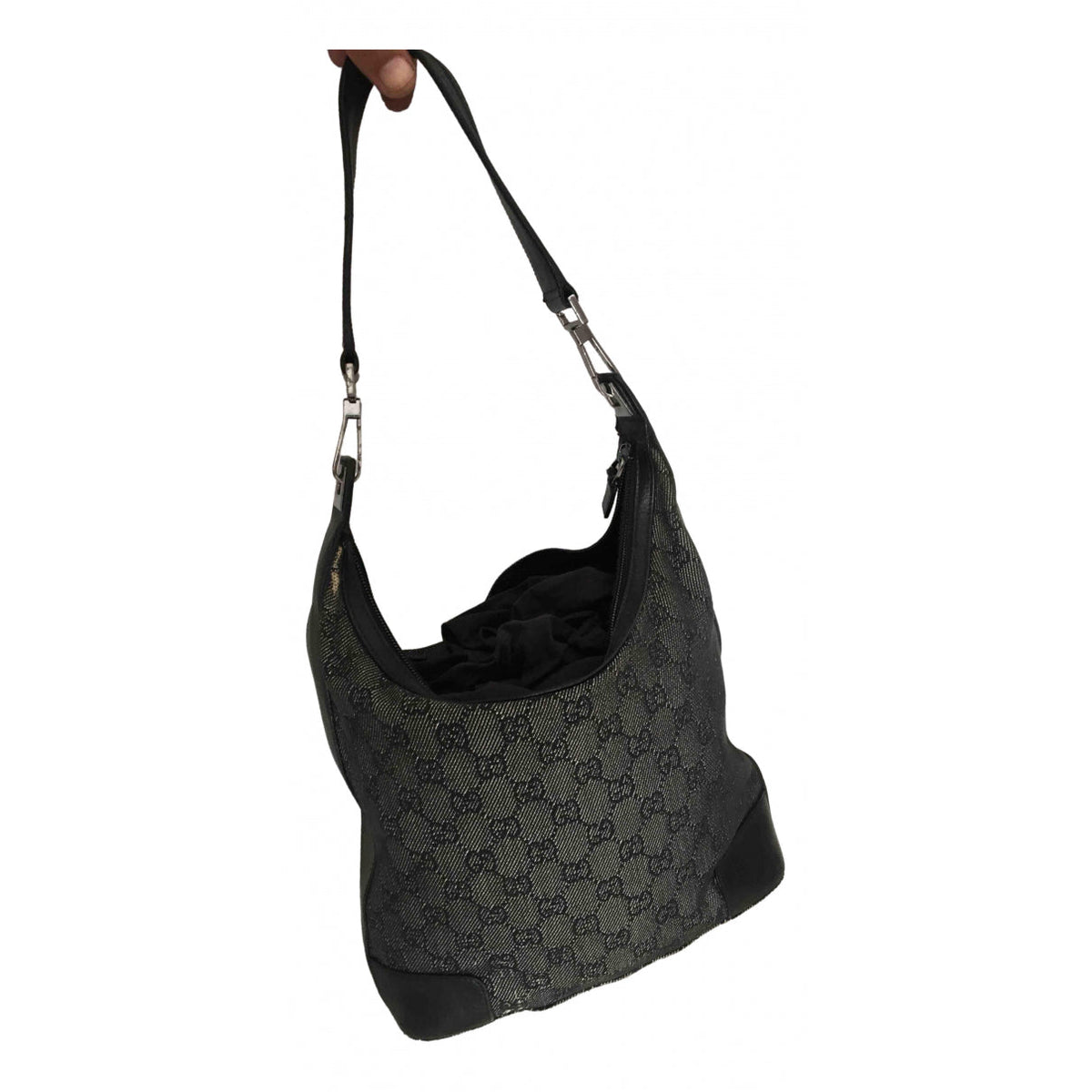 Gucci blue cloth handbag