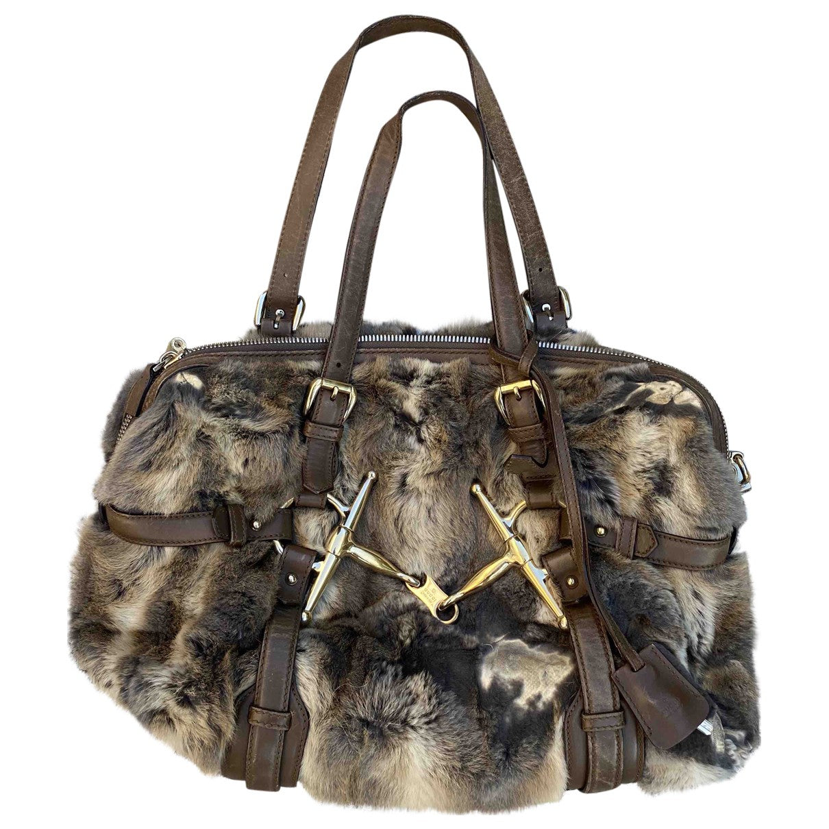 Gucci boston multicolour rabbit handbag