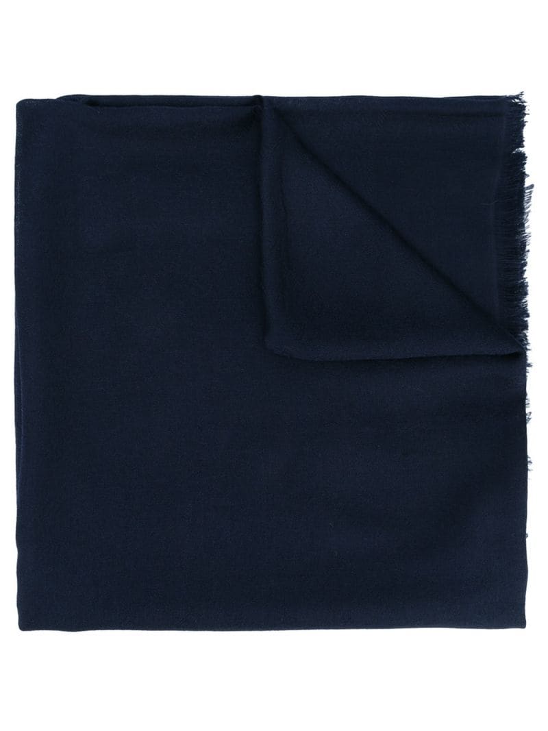 Gucci - GG jacquard shawl - women - Wool/Silk - One Size - Blue