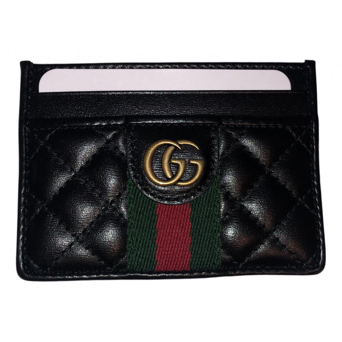 Gucci black leather case