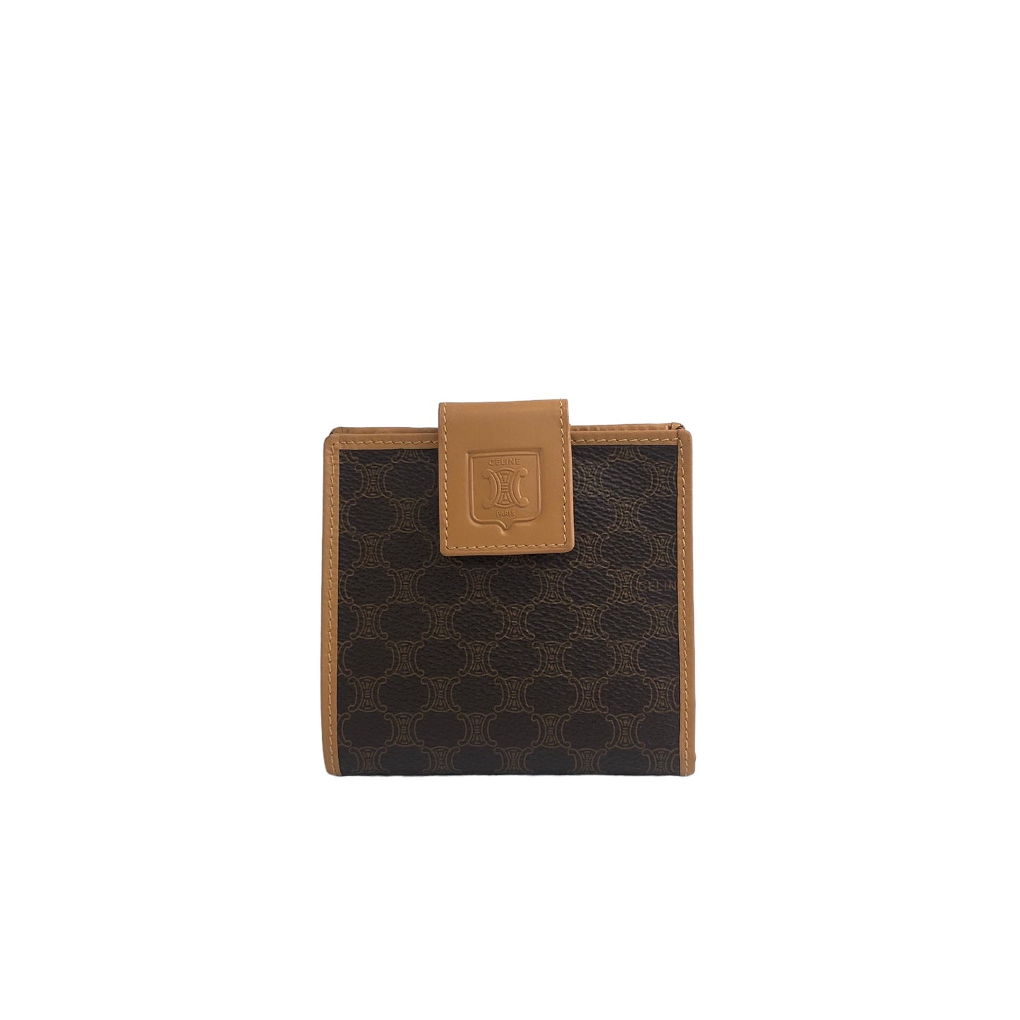 CELINE  Folded Wallet Brown Vintage dr584p