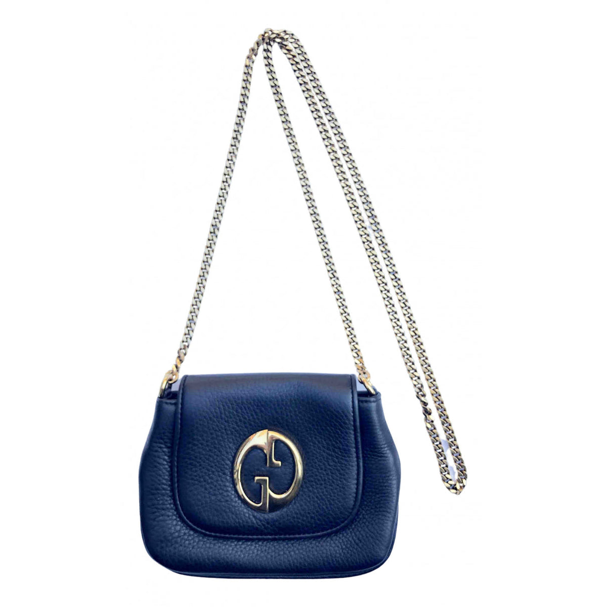 Gucci 1973 black leather handbag