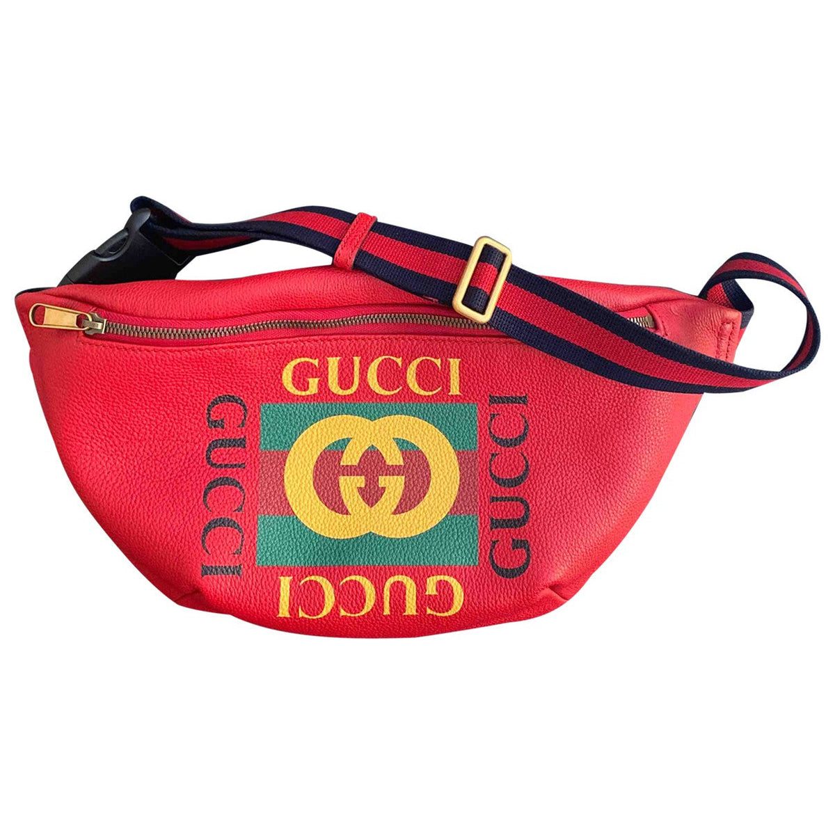 Gucci red leather bag