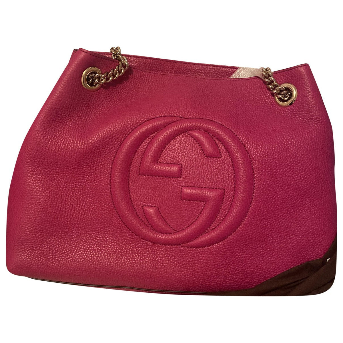Gucci soho pink leather handbag