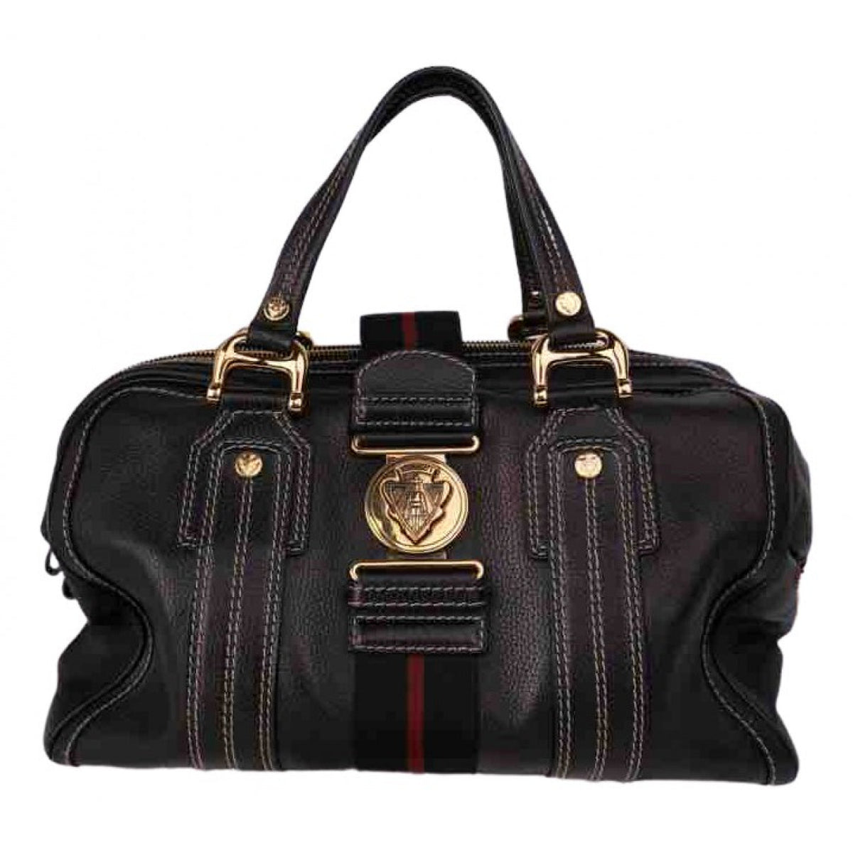Gucci black leather handbag