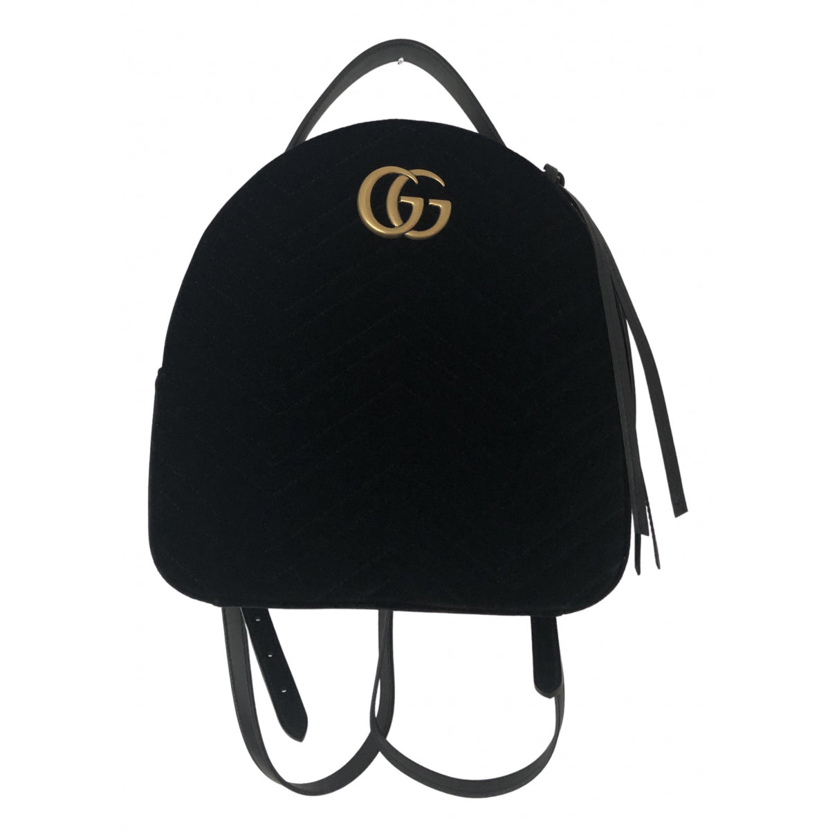 Gucci marmont black velvet backpacks