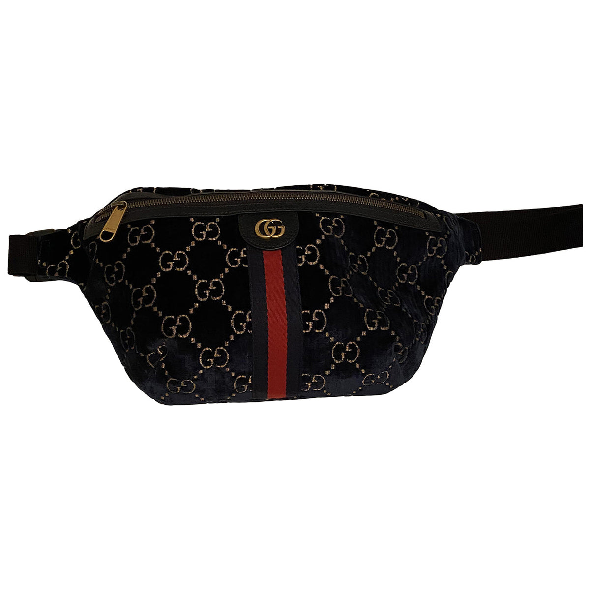 Gucci blue velvet bag