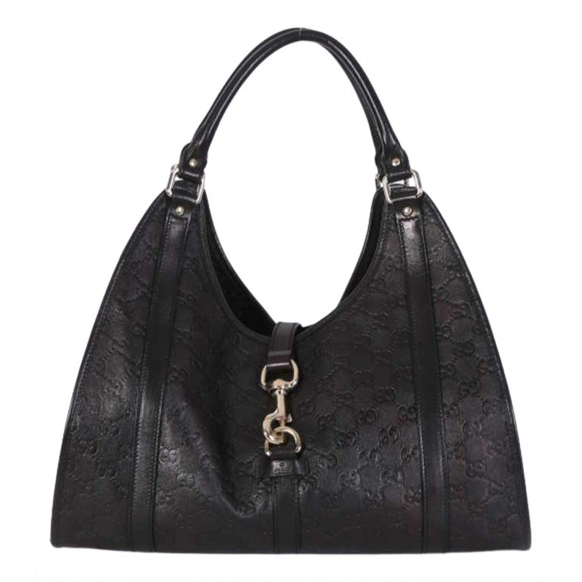 Gucci jackie vintage  black leather handbag