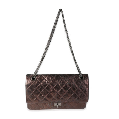 Chanel Bronze Metallic Quilted . Reissue  Bag