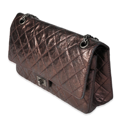 CHANEL Bronze Metallic Quilted 2.55 Reissue 226 Bag