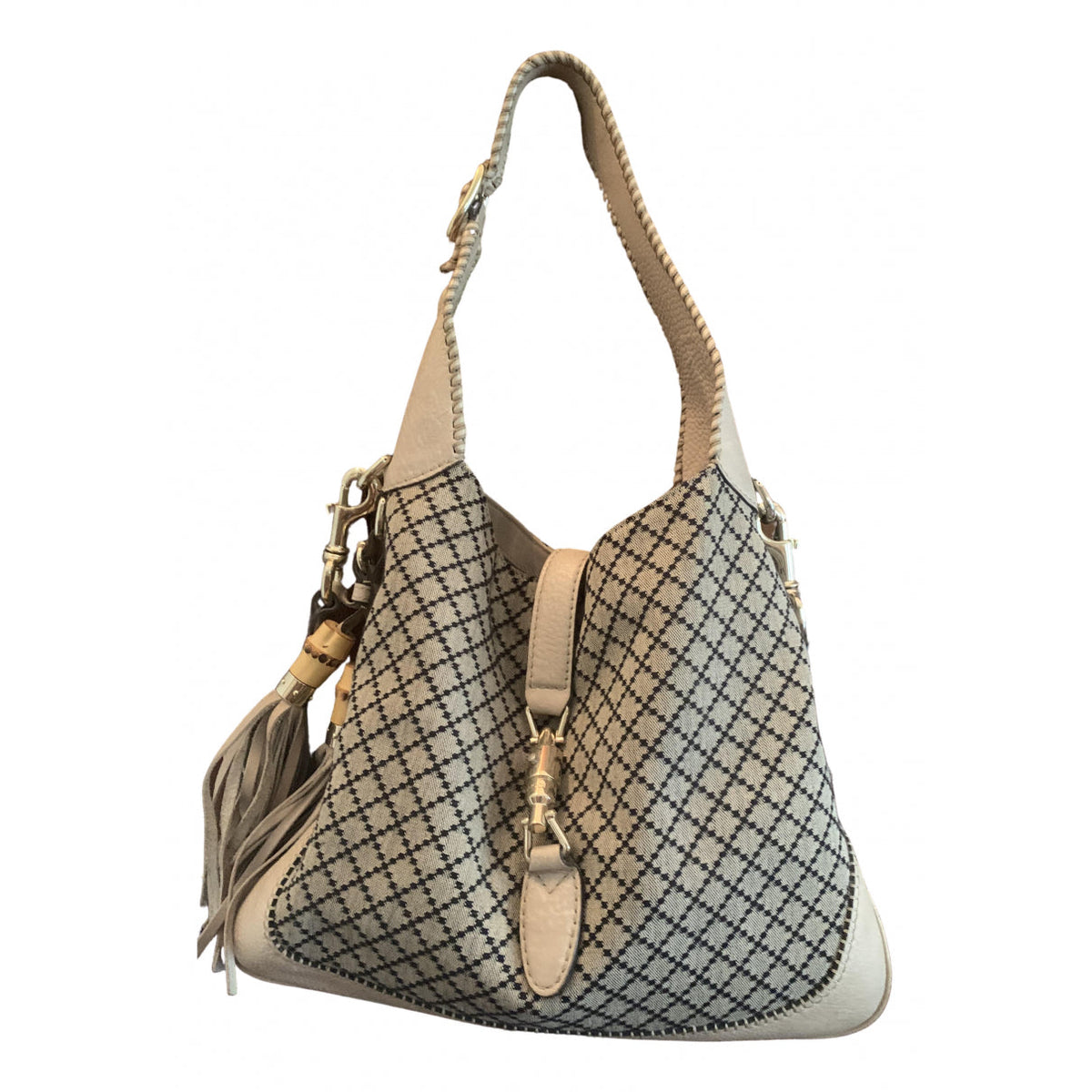 Gucci jackie vintage  grey leather handbag
