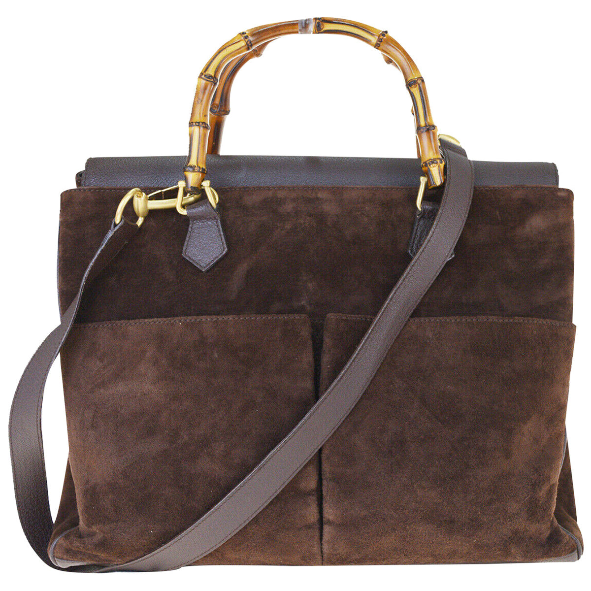 Gucci brown leather handbag