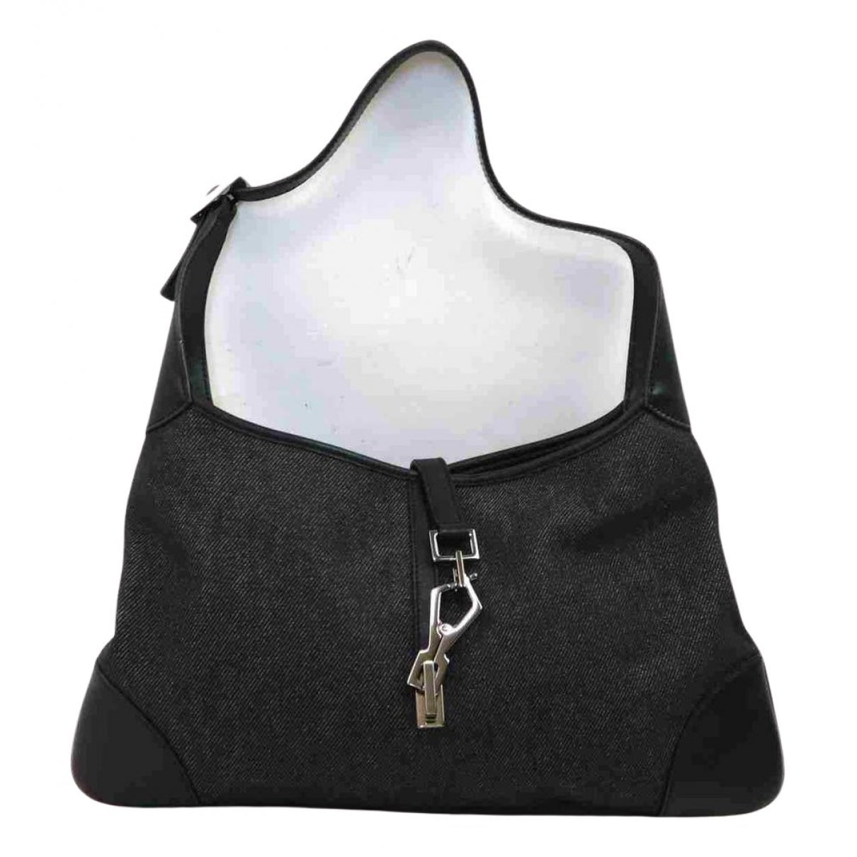 Gucci jackie vintage  black cloth handbag