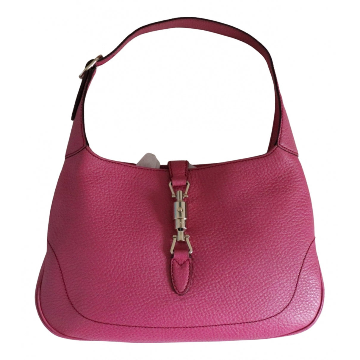 Gucci jackie pink leather handbag