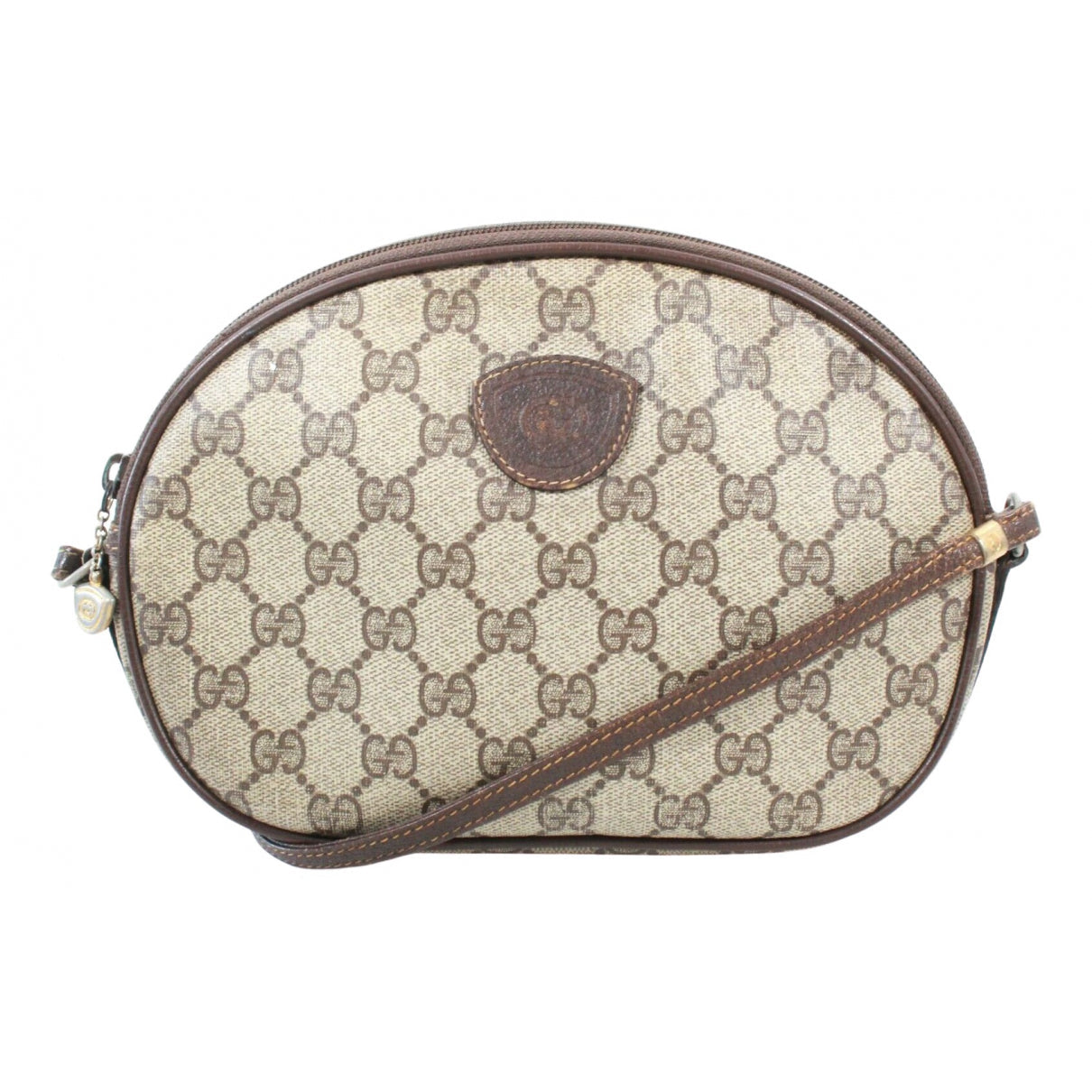Gucci brown cloth handbag