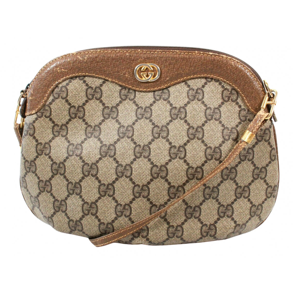 Gucci brown cloth handbag