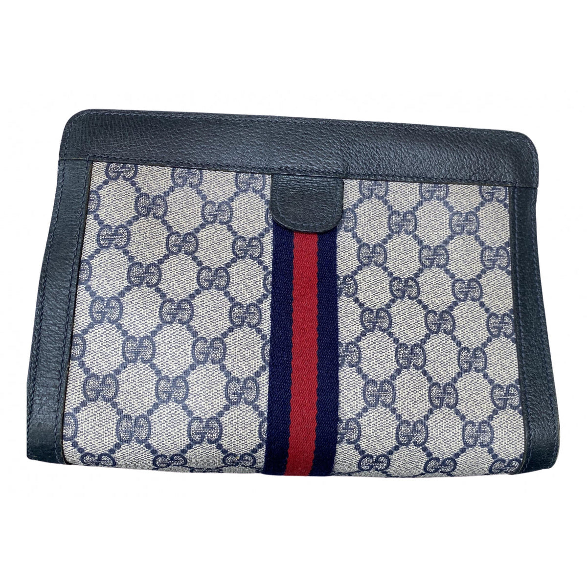 Gucci blue cloth clutch bag