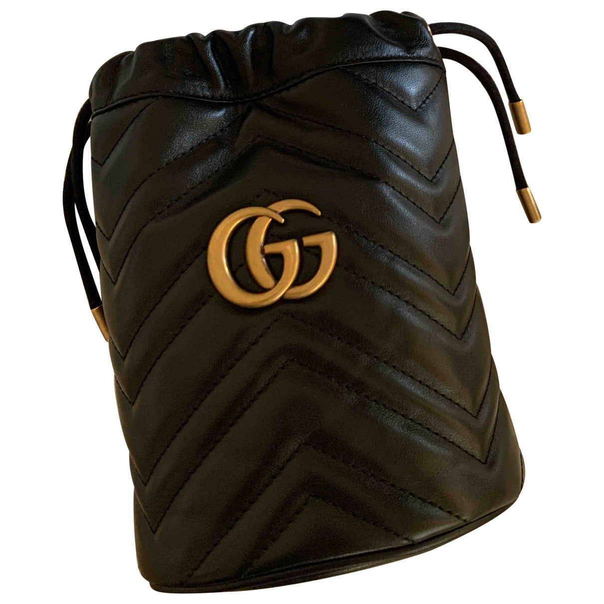 Gucci black leather handbag