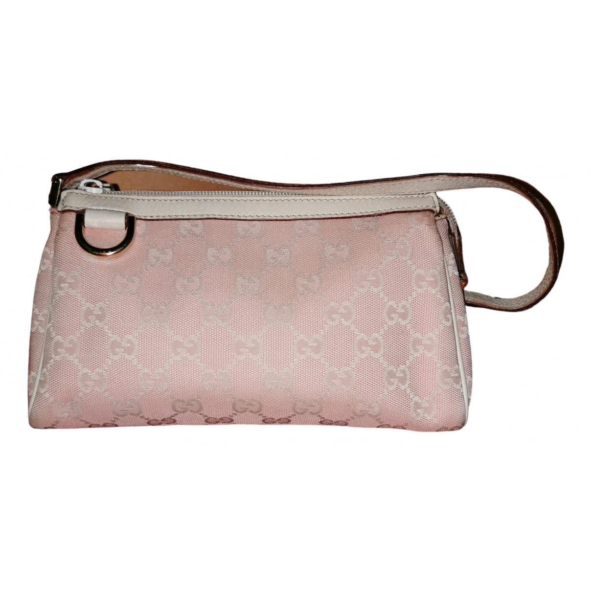 Gucci pink cloth clutch bag