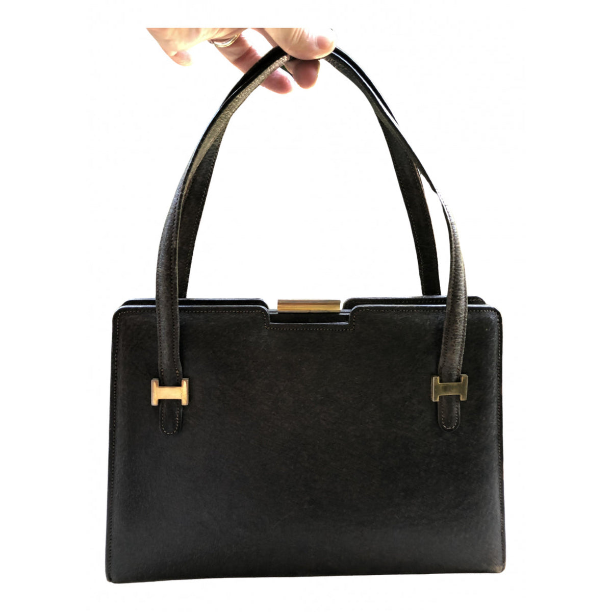 Gucci brown leather handbag