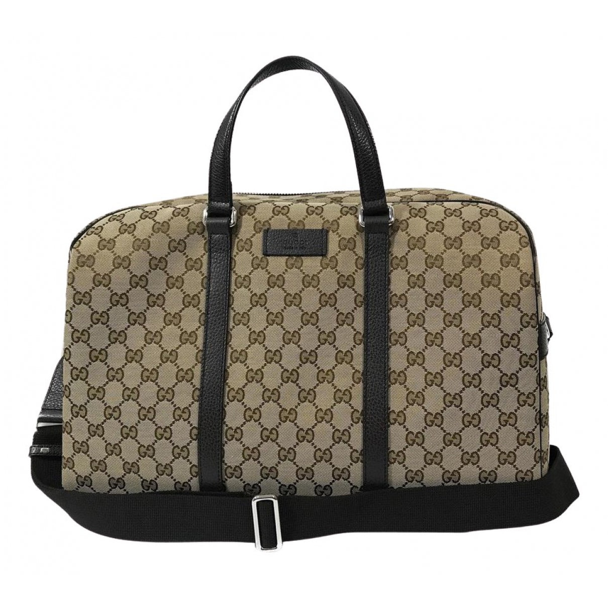 Gucci beige cloth travel bag