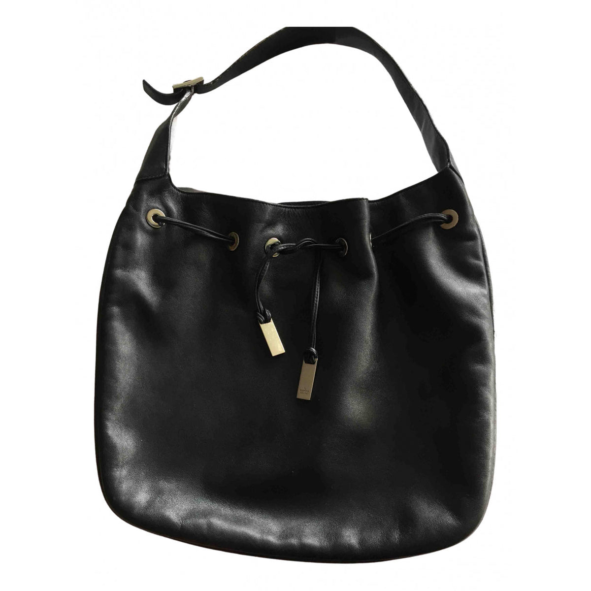 Gucci black leather handbag