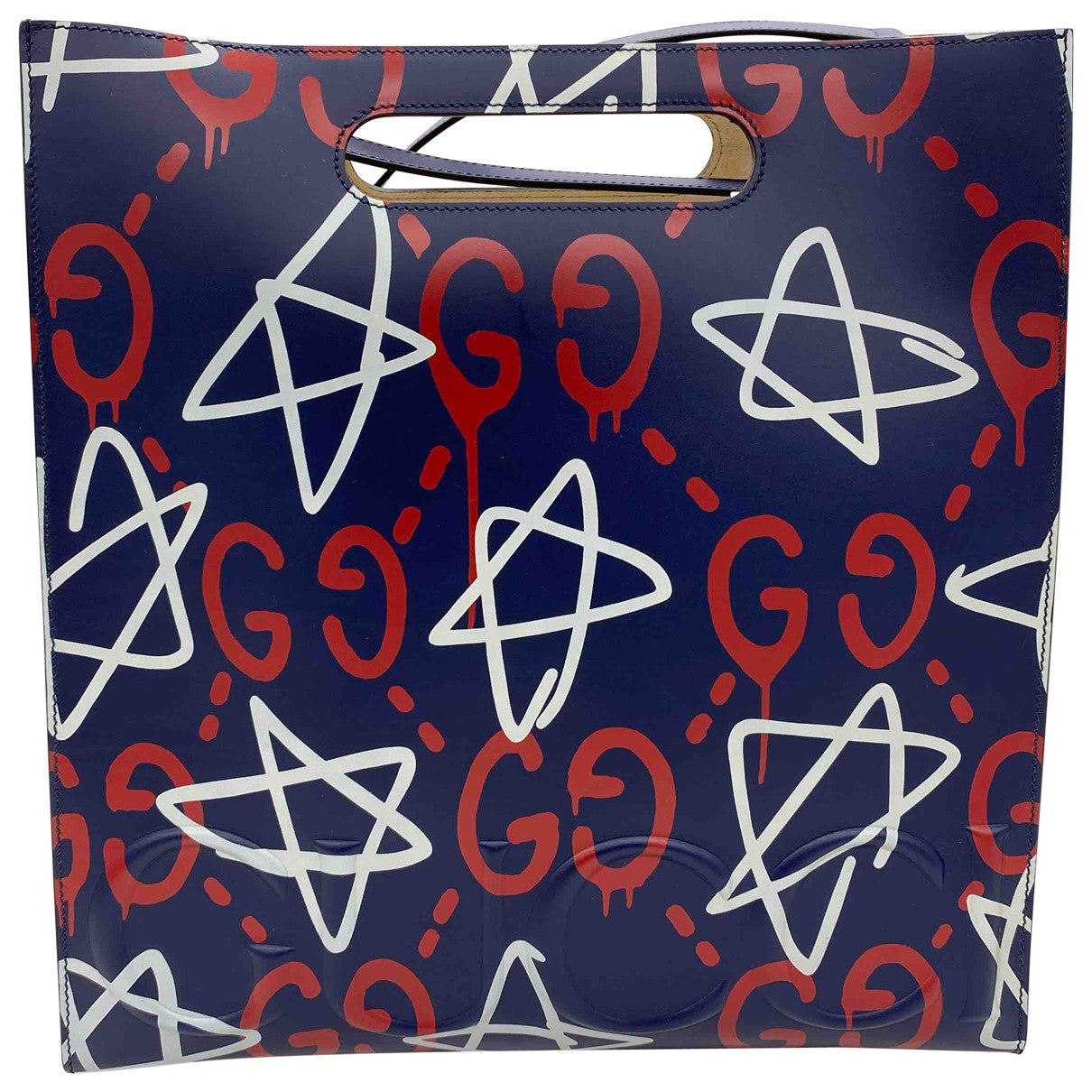 Gucci blue leather handbag