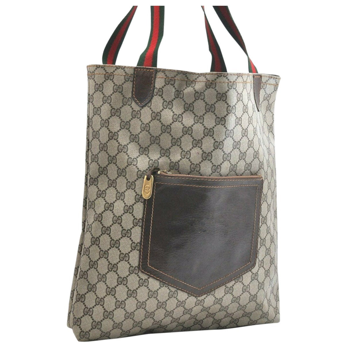 Gucci brown cloth handbag