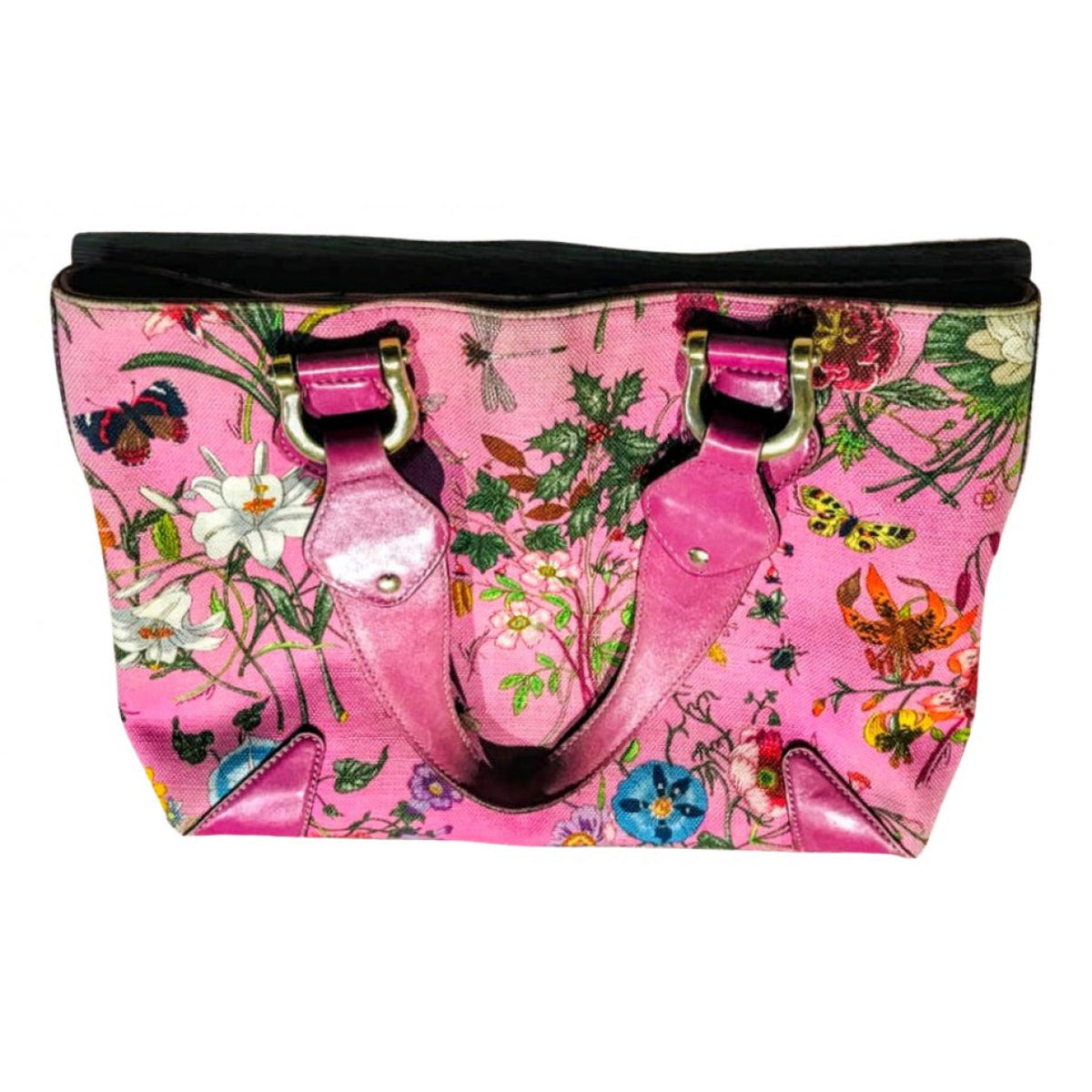 Gucci pink cloth handbag