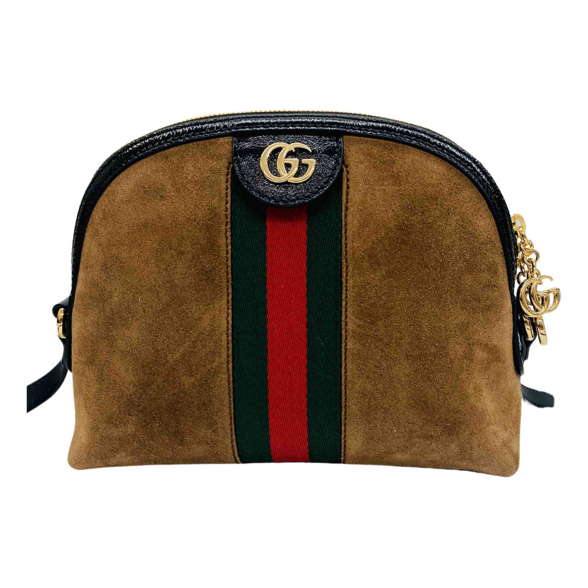 Gucci ophidia brown suede handbag
