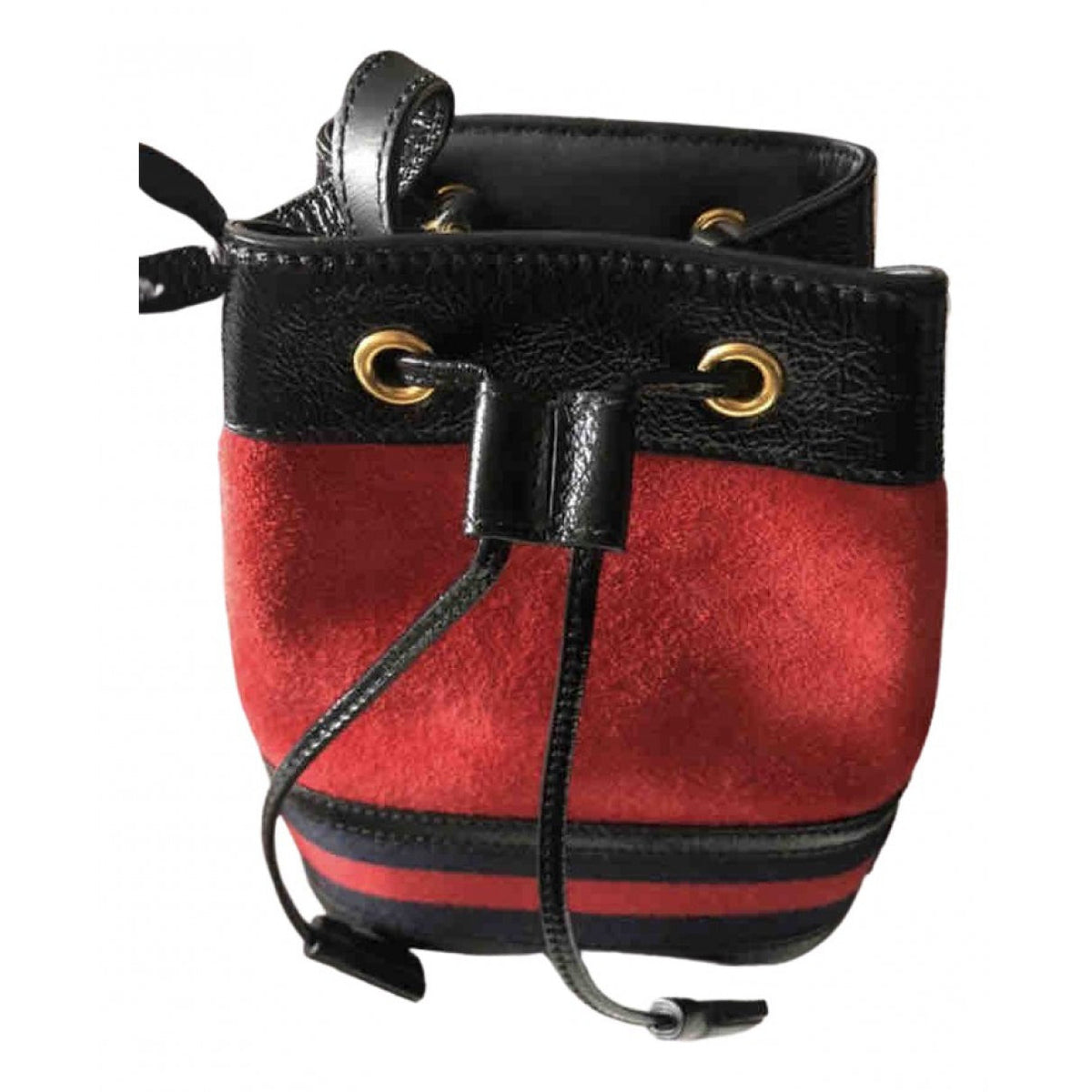 Gucci burgundy suede handbag