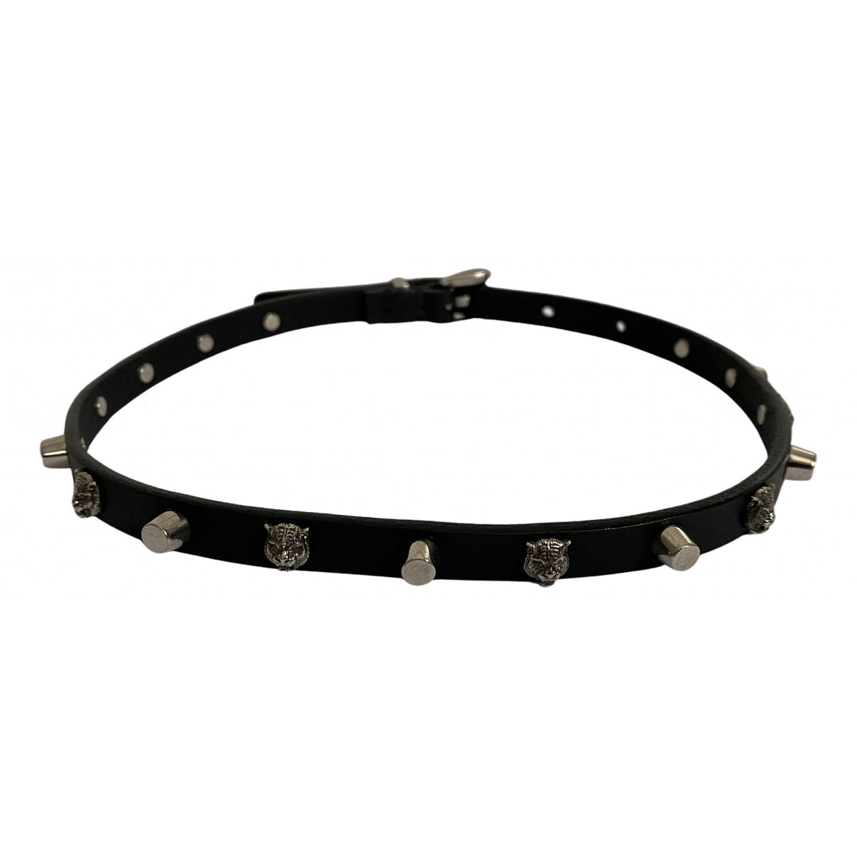 Gucci black leather necklaces