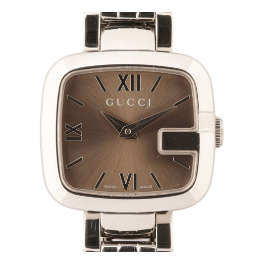 Gucci silver steel watch